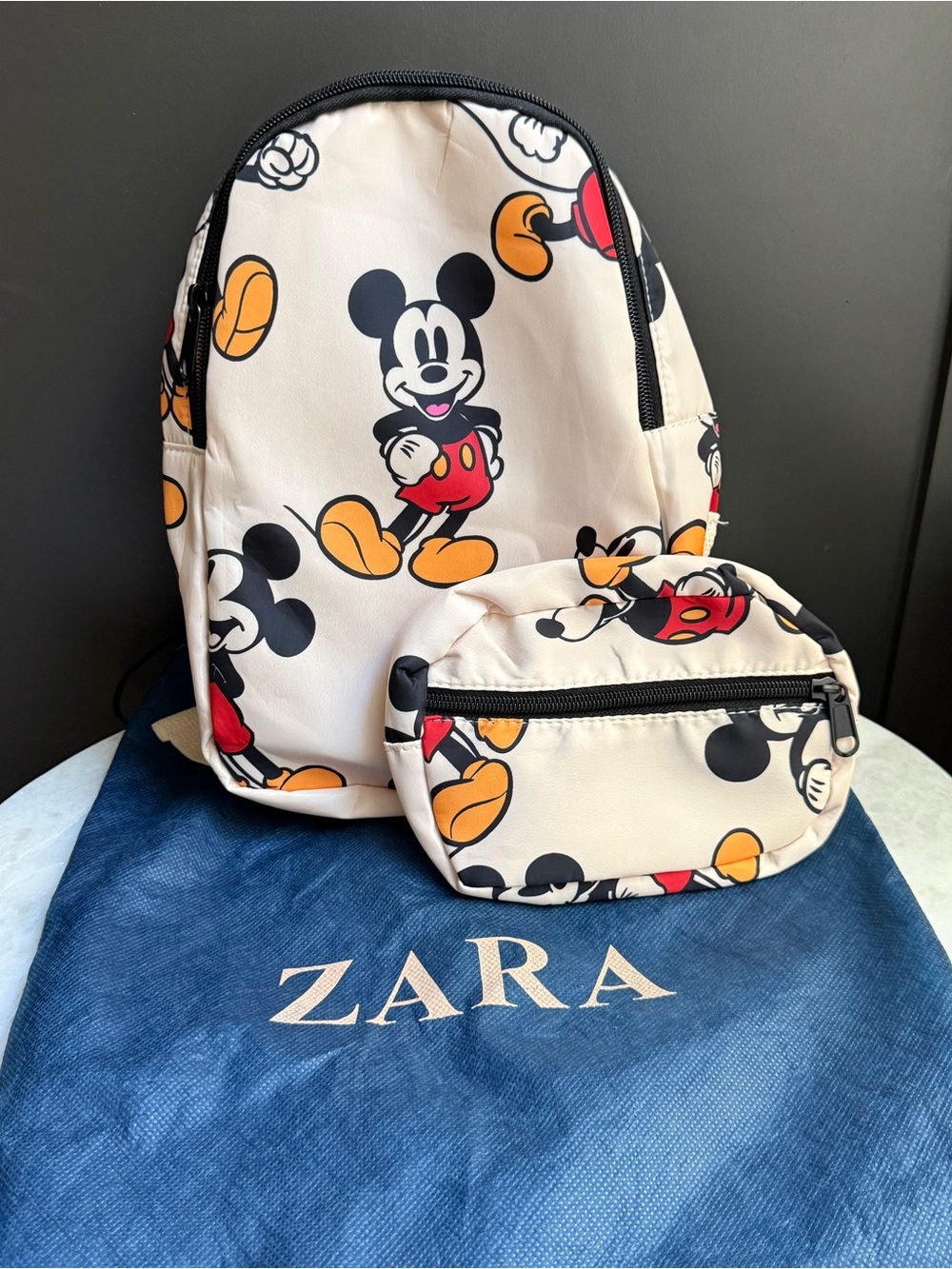 Zara Kids x Disney Mickey Mouse Mini Backpack & Detachable Belt Bag Set 
NWOT